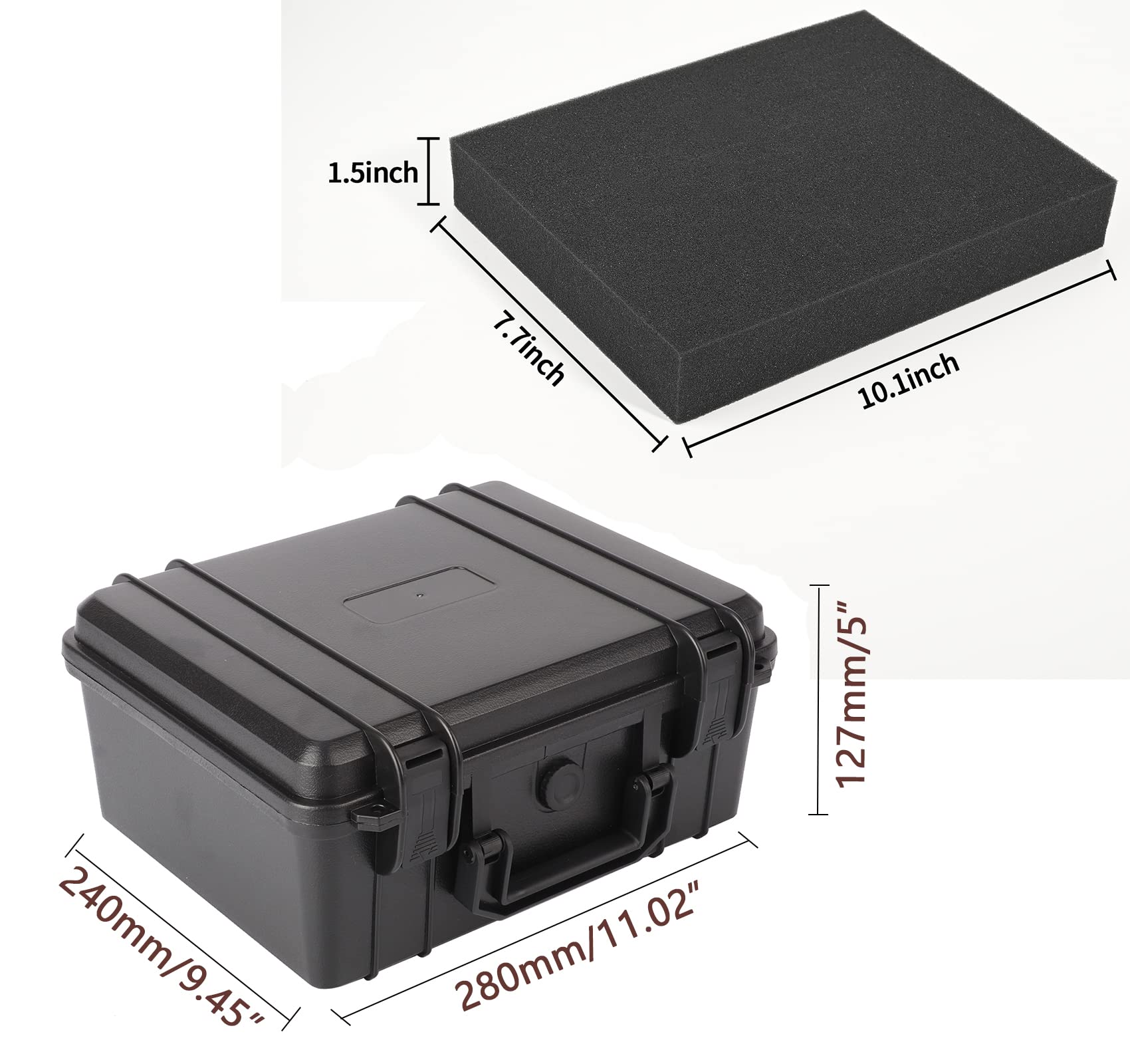 Waterproof Hard Case with Foam Insert