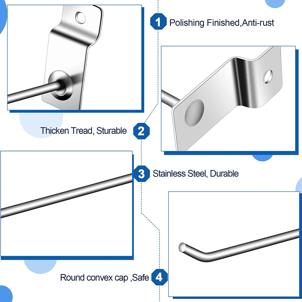 100PCS Slatwall Hooks