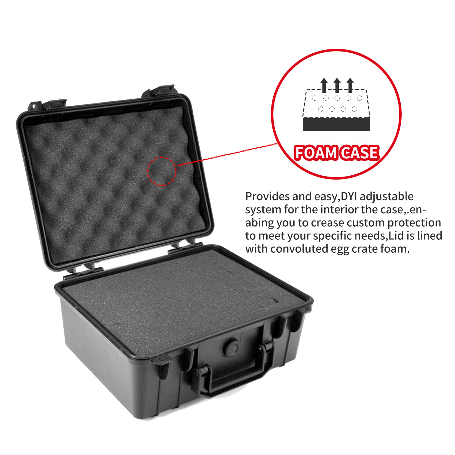 Waterproof Hard Case with Foam Insert