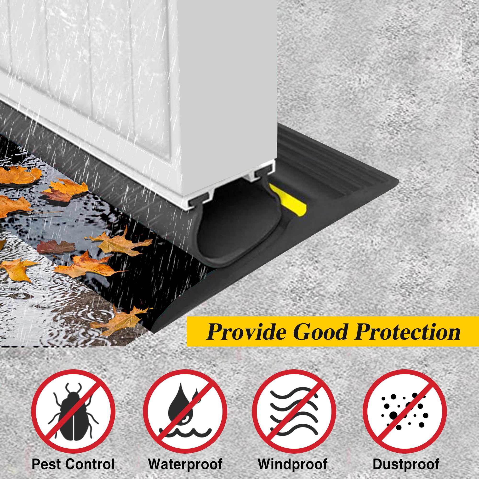 Goumthe Garage Door Seal Strip